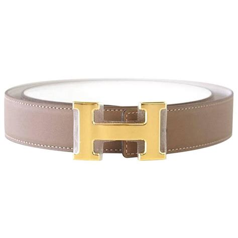 Leather belt Hermès White size 85 cm in Leather 